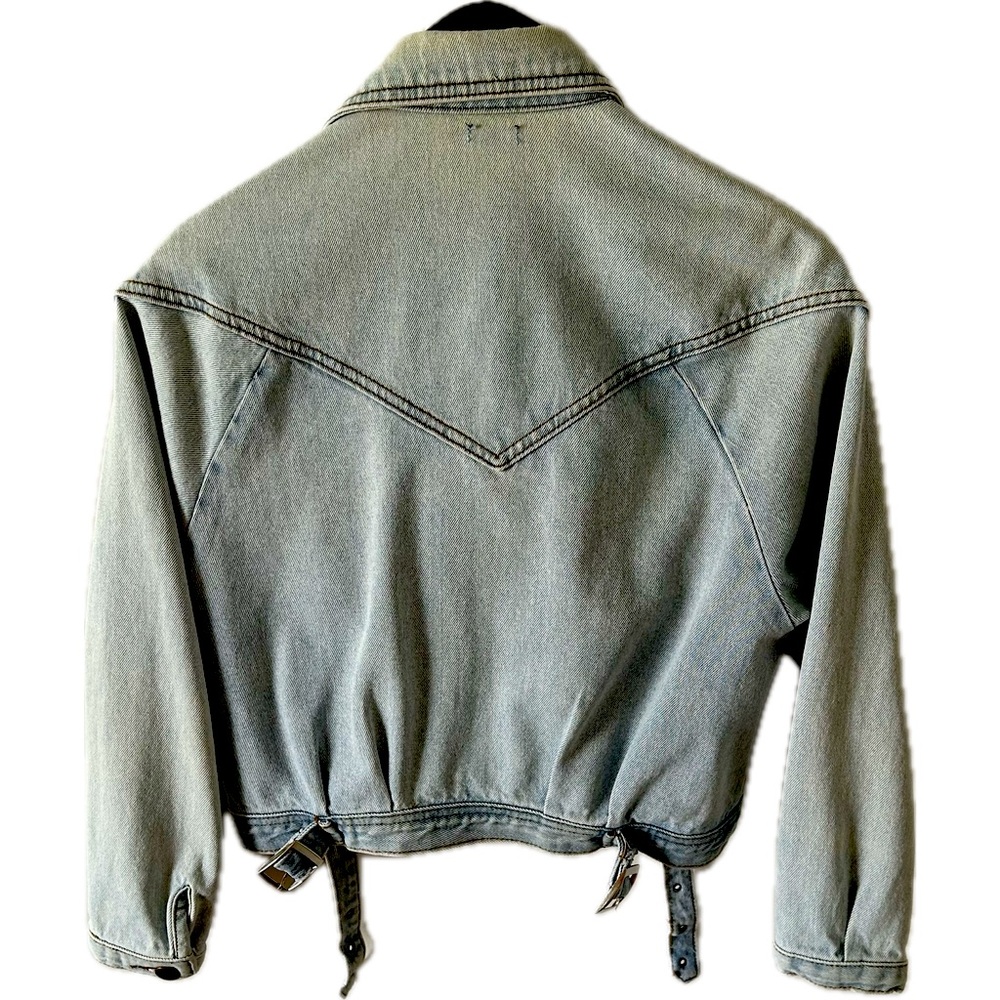 PYT 80s inspired Denim Jacket - Picture 3 of 7
